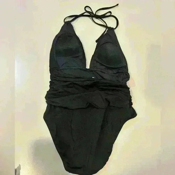 Trina Turk Black One Piece Swimsuit Size 4 - Picture 2 of 3